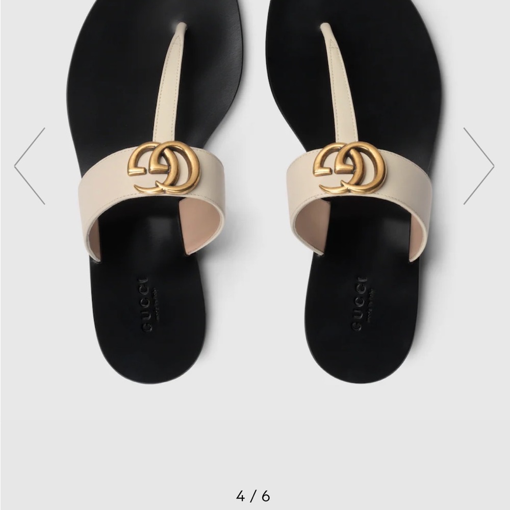 Gucci Leather thong sandal
